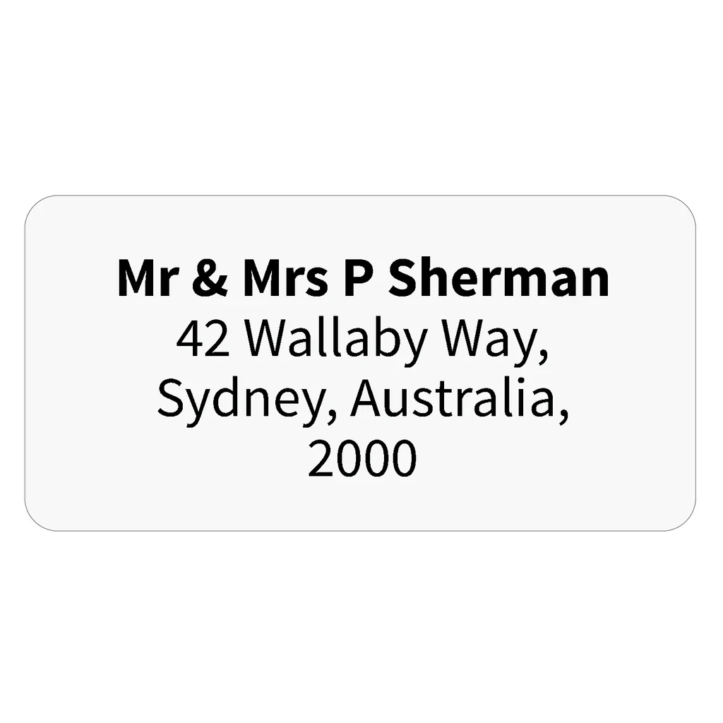 Address Labels